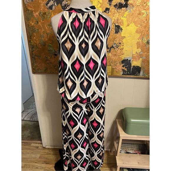 Lisa Style Italy Mod 60’s Style Two Piece Pants Suit party! M/L - Picture 6 of 11